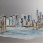 Archiv | New York City Acryl auf Aluminium 50x60 cm 2018